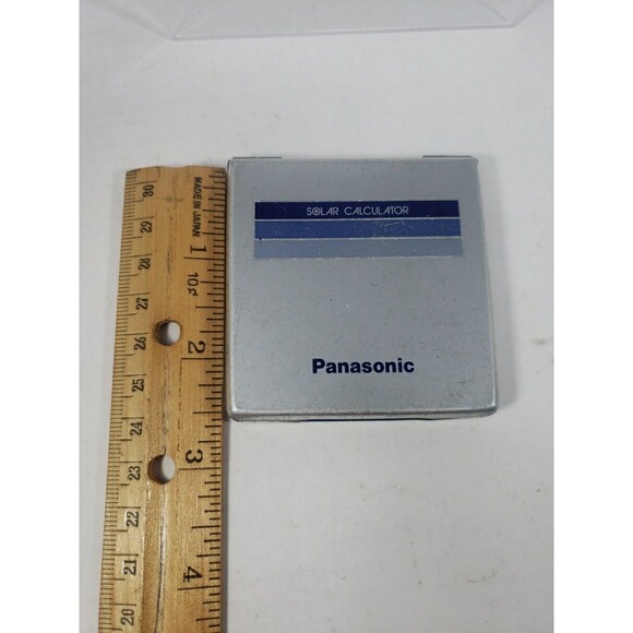 VTG Panasonic Solar Calculator JE-362NU Silver Folding Works Well Made in Japan - Picture 10 of 16